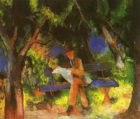 Macke, August - Oil Painting